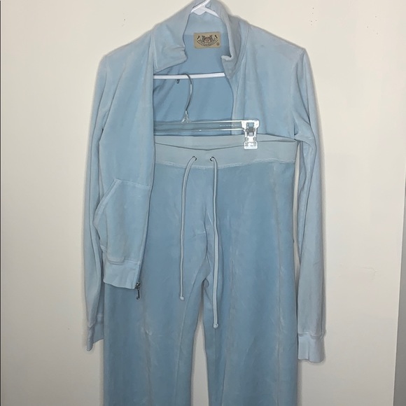 juicy couture light blue tracksuit